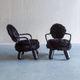 Pair of limited edition lounge chairs by Olivier De Schrijver for Ode’s Design
