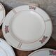 9 old flat plates in Salins ironstone model Nénuphar 24.5cm