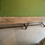 Old wooden long pew