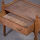 Brutalist Oak Bedside Tables attributed to Henning Kjærnulf, 1970s, Set of 2