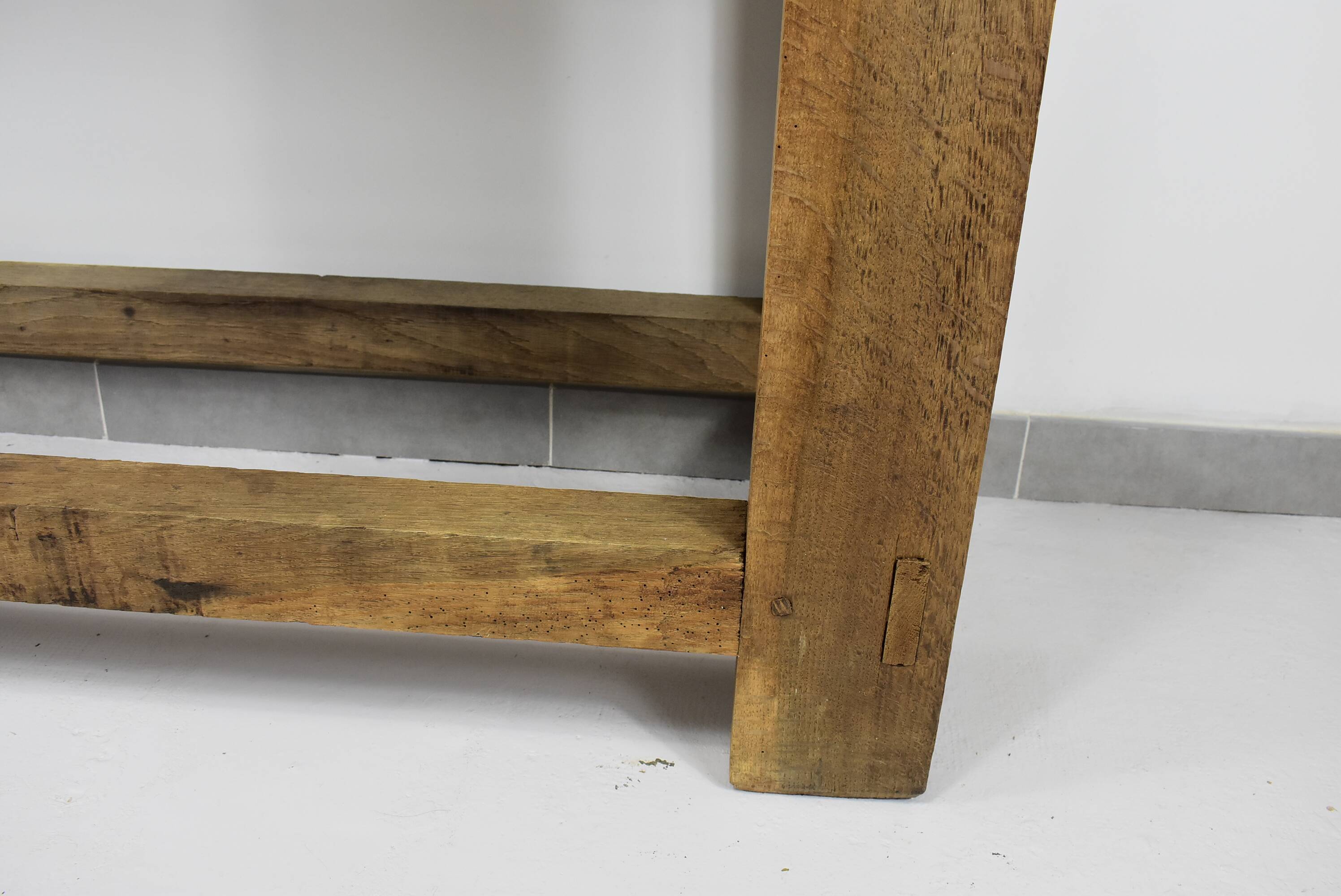 Former oak carpenter's workbench