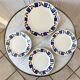 Badonviller dessert service consisting of a cake dish and 10 30s dessert plates