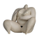 "Courage" expressive ceramic female sculpture by Evelyn van Baarda, Netherlands, 1981