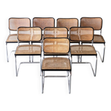 4 or 8 vintage Cesca B32 chairs, Gavina edition, Marcel Breuer, 1960.