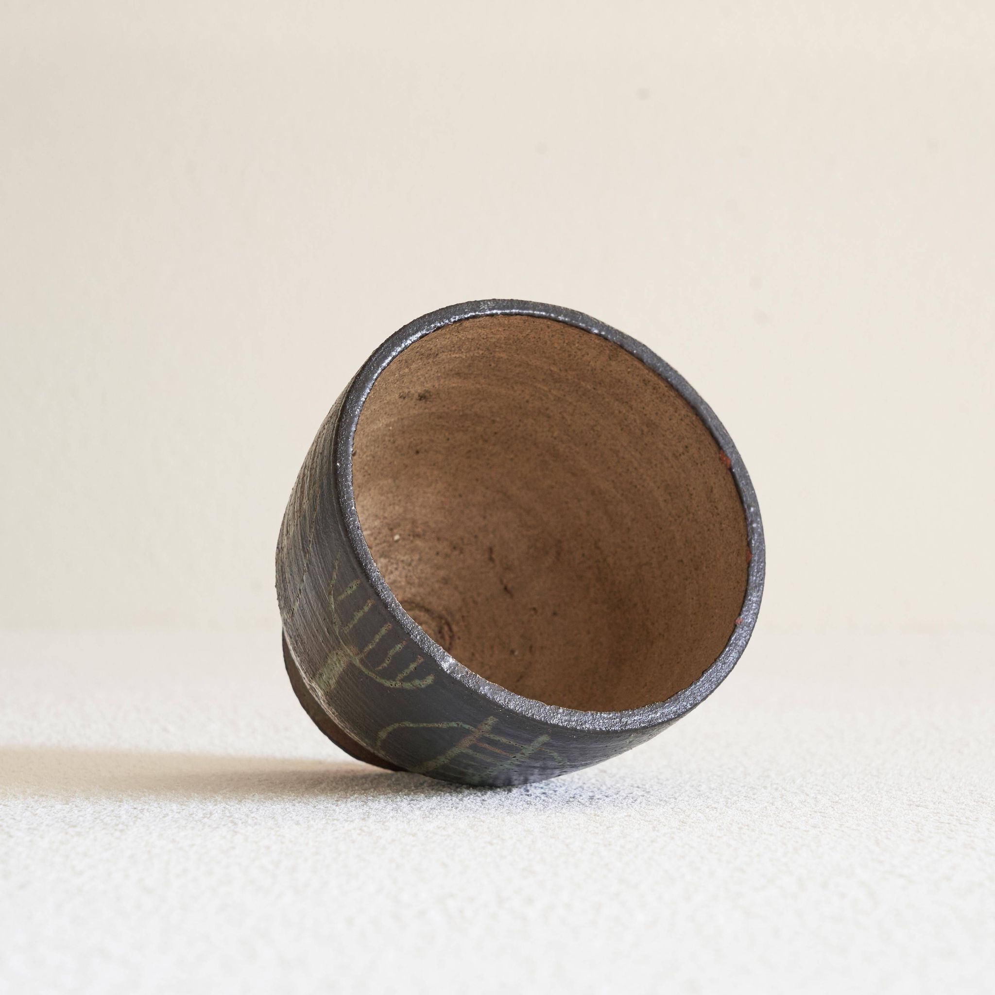 Wim Fiege Mid-Century Modern Ceramic Coupe, 1950s