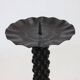 Brutalist Sculptural Wrought Iron Candle Holder 1960s