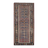 Vintage Turkish kilim, handwoven, 143x311 cm.