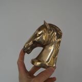 Brass horse bookends