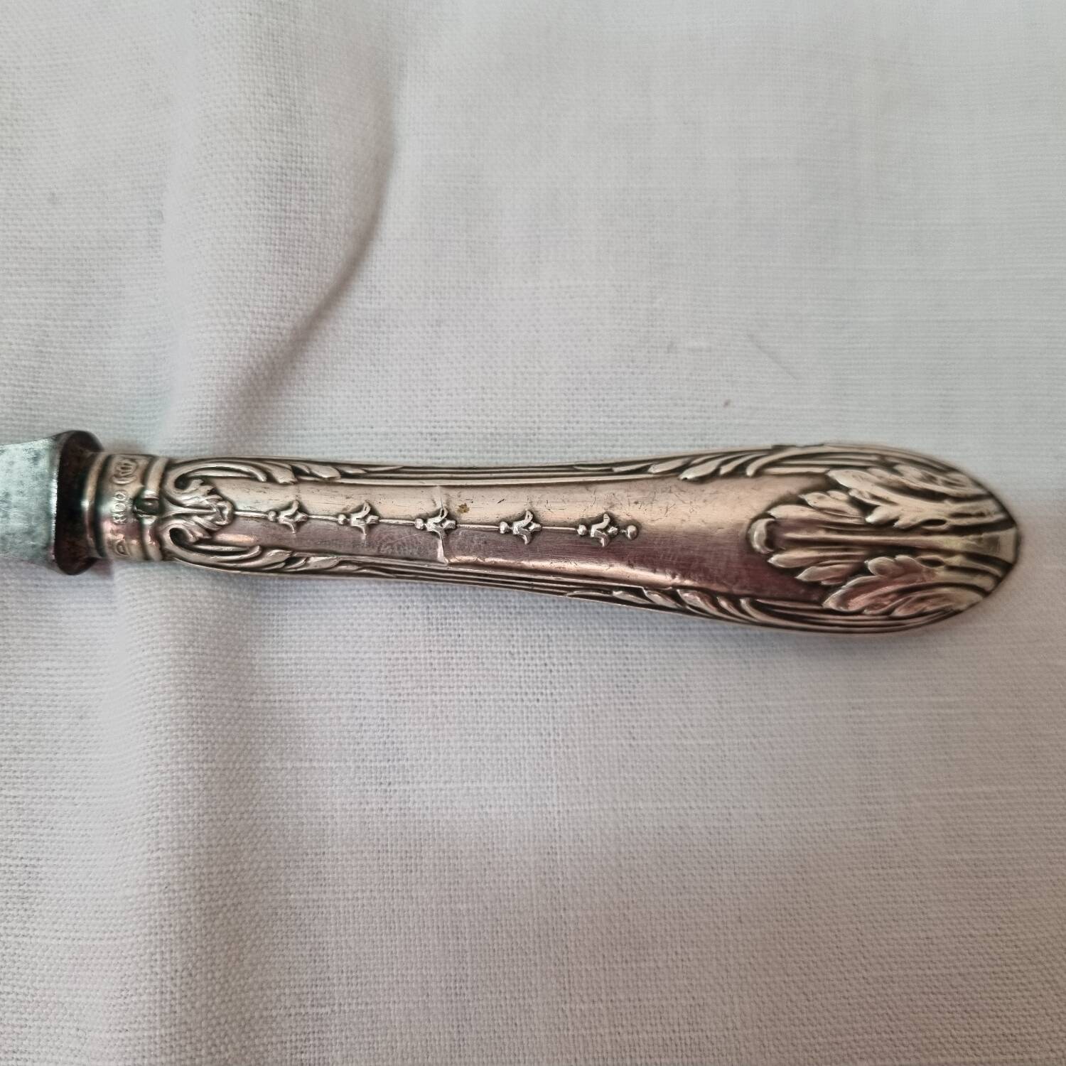 Butter knife, silver, late 19th century