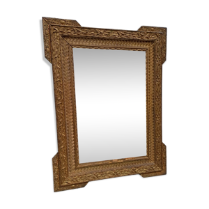 Miroir Bois et Stuk doré