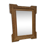 Wood and gilded Stuk mirror 19th