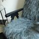 Fauteuil scandinave en fourrure