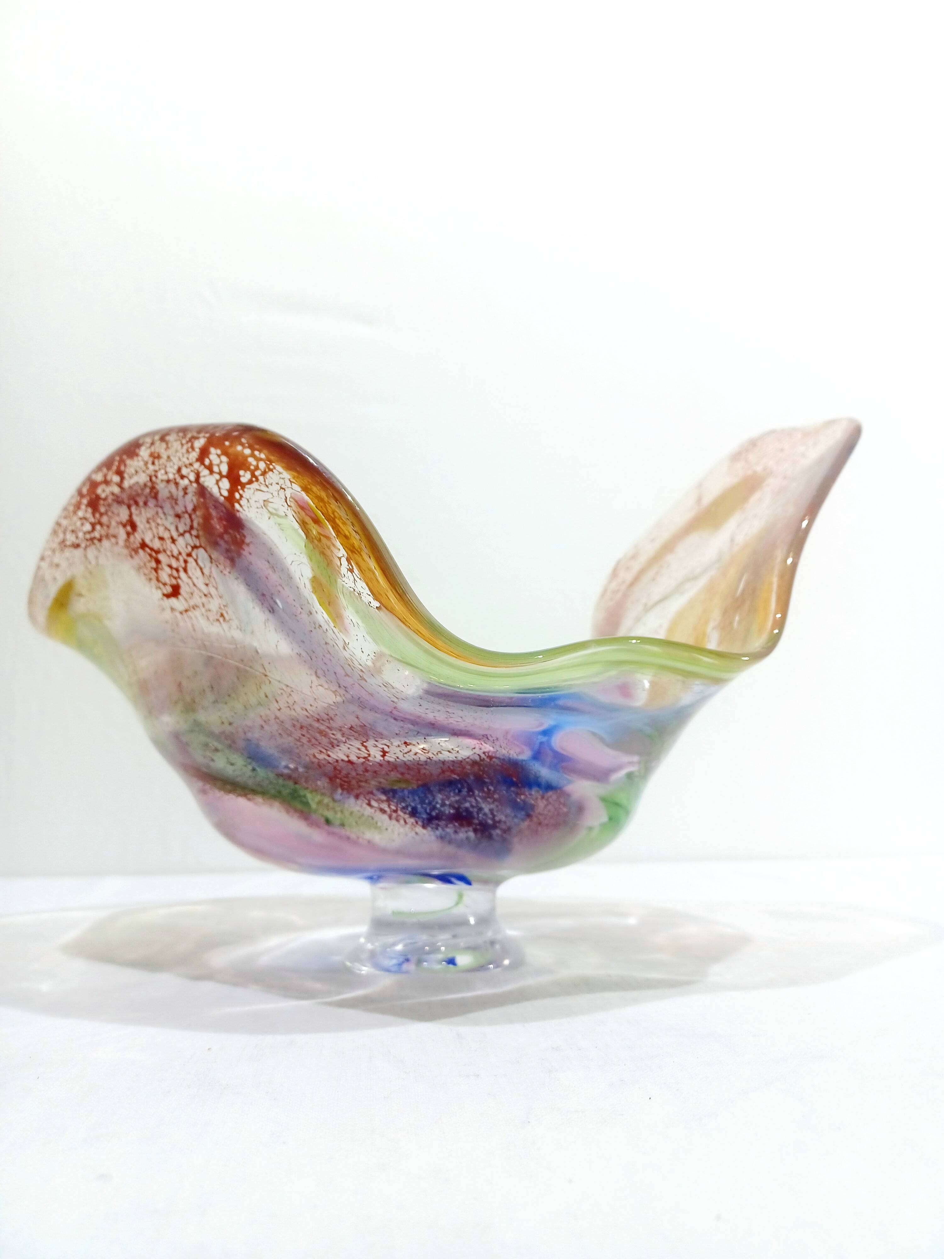 Coupe en verre soufflé Murano