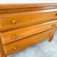 Large elm chest of drawers from Maison Regain, vintage 80s.