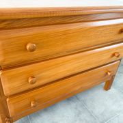 Large elm chest of drawers from Maison Regain, vintage 80s.