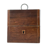 Small jewelry box in rosewood wood nineteenth century.