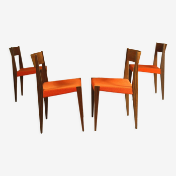 Set of 4 PIA Chairs by Poul Cadovius for Girsberger, 1960s