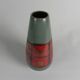 German vase in red and green ceramic, 1960s
