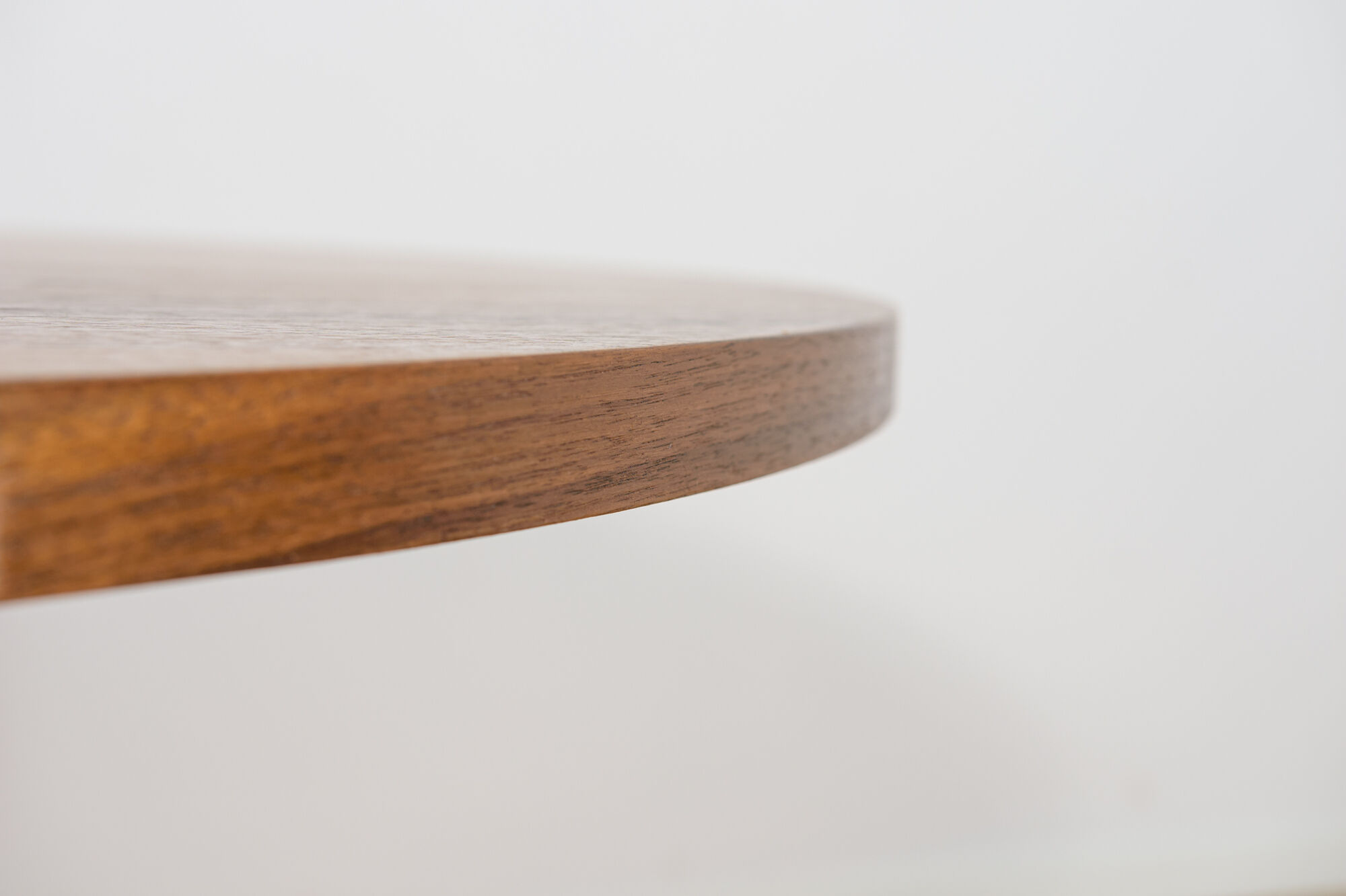 Mid-Century Round Walnut Dining Table, Denmark, 1970s