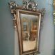 Miroir fin XIXe siècle en bois argenté