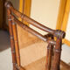 Canned armchair wood imitation bamboo, colonial armchair, interior decoration