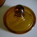 Amber clear glass candy