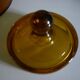 Amber clear glass candy