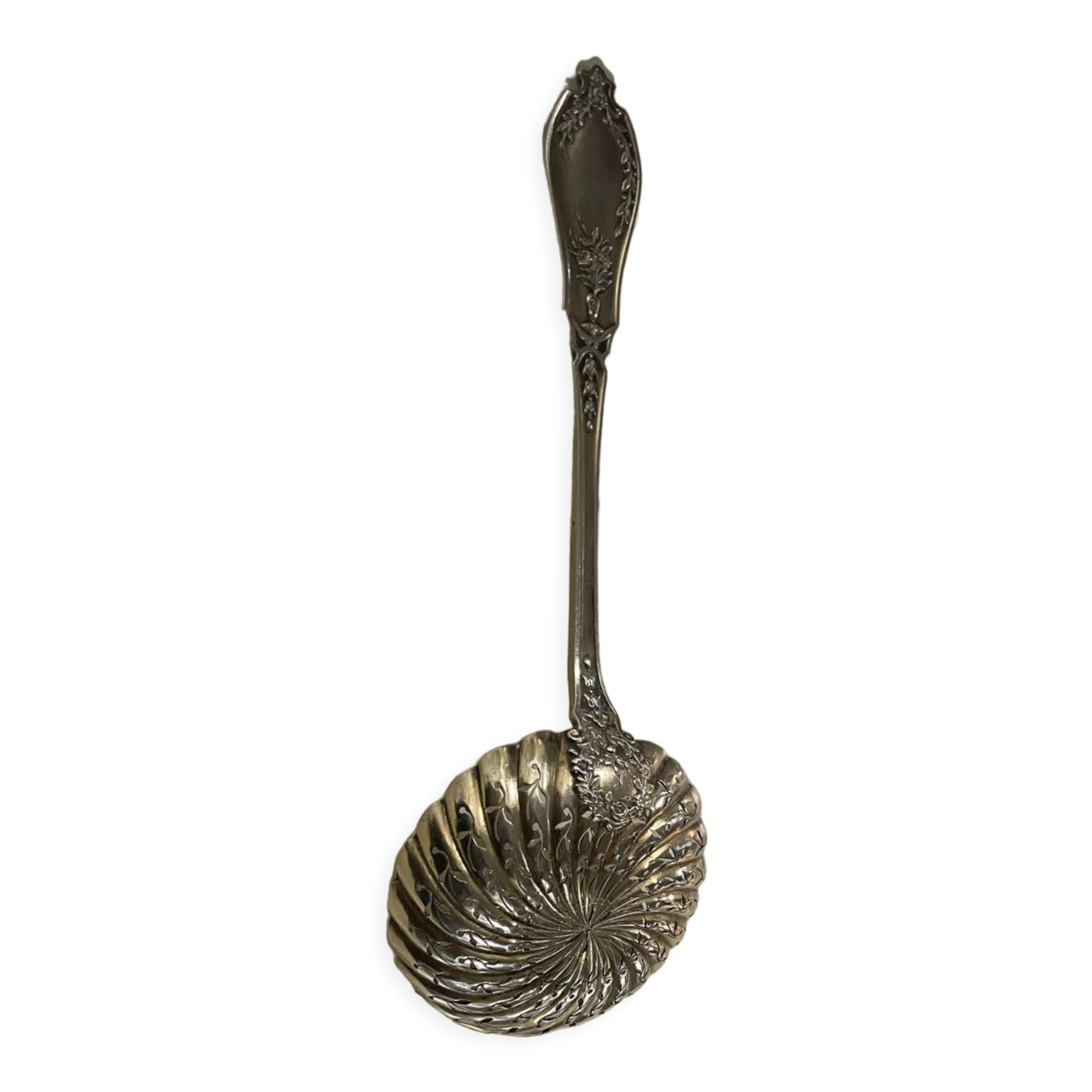 Sterling silver powder spoon