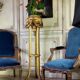 Louis XVI style planter in carved and gilded wood circa 1900