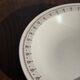 Set of a salad bowl and a vintage brown circular dish D28.