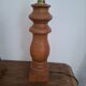 Large turned wooden lamp base
