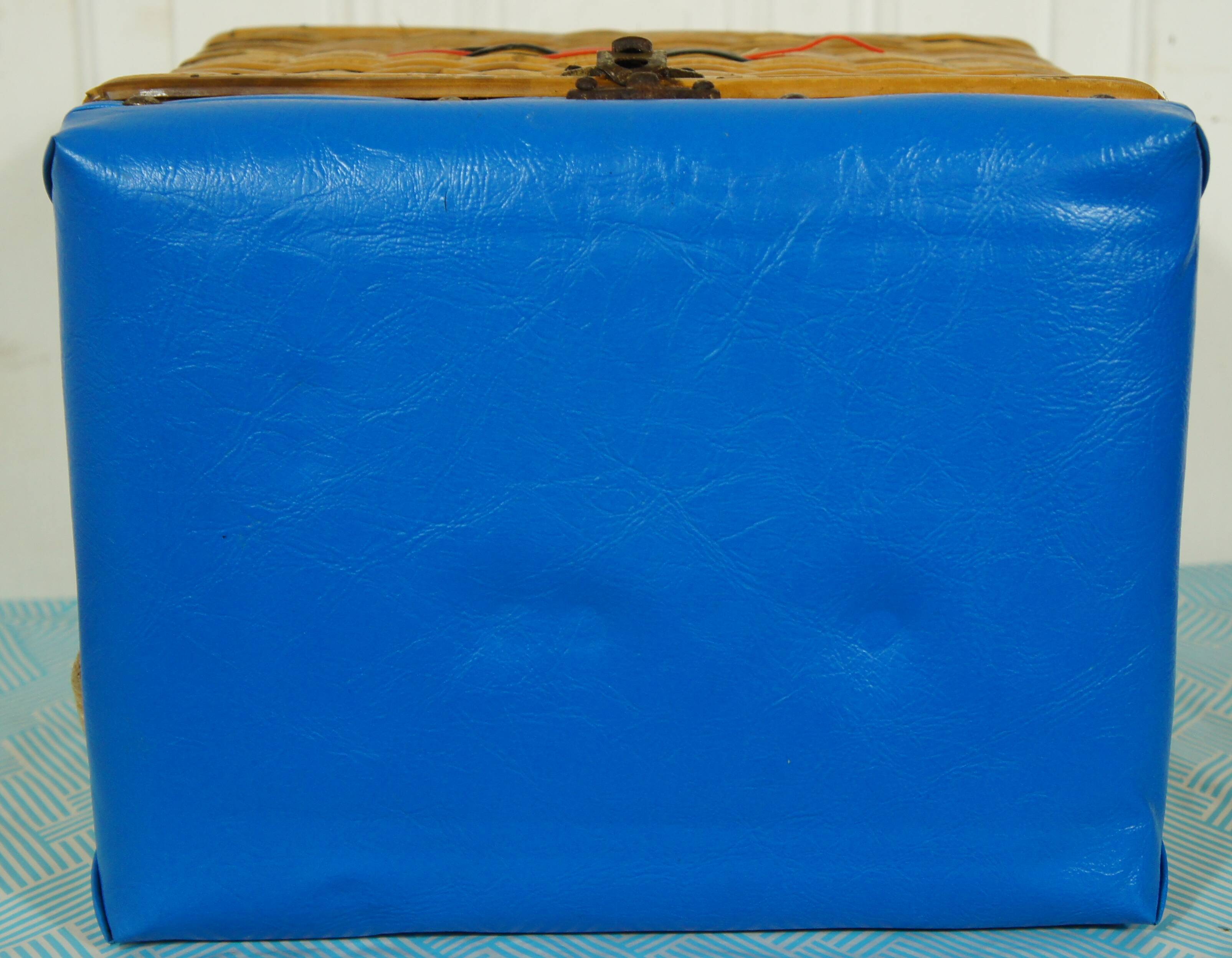 Rattan chest stool Cheney England 1960