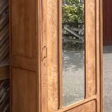 Antique Parisian wardrobe in raw oak