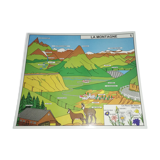 Plastic school poster,  90s