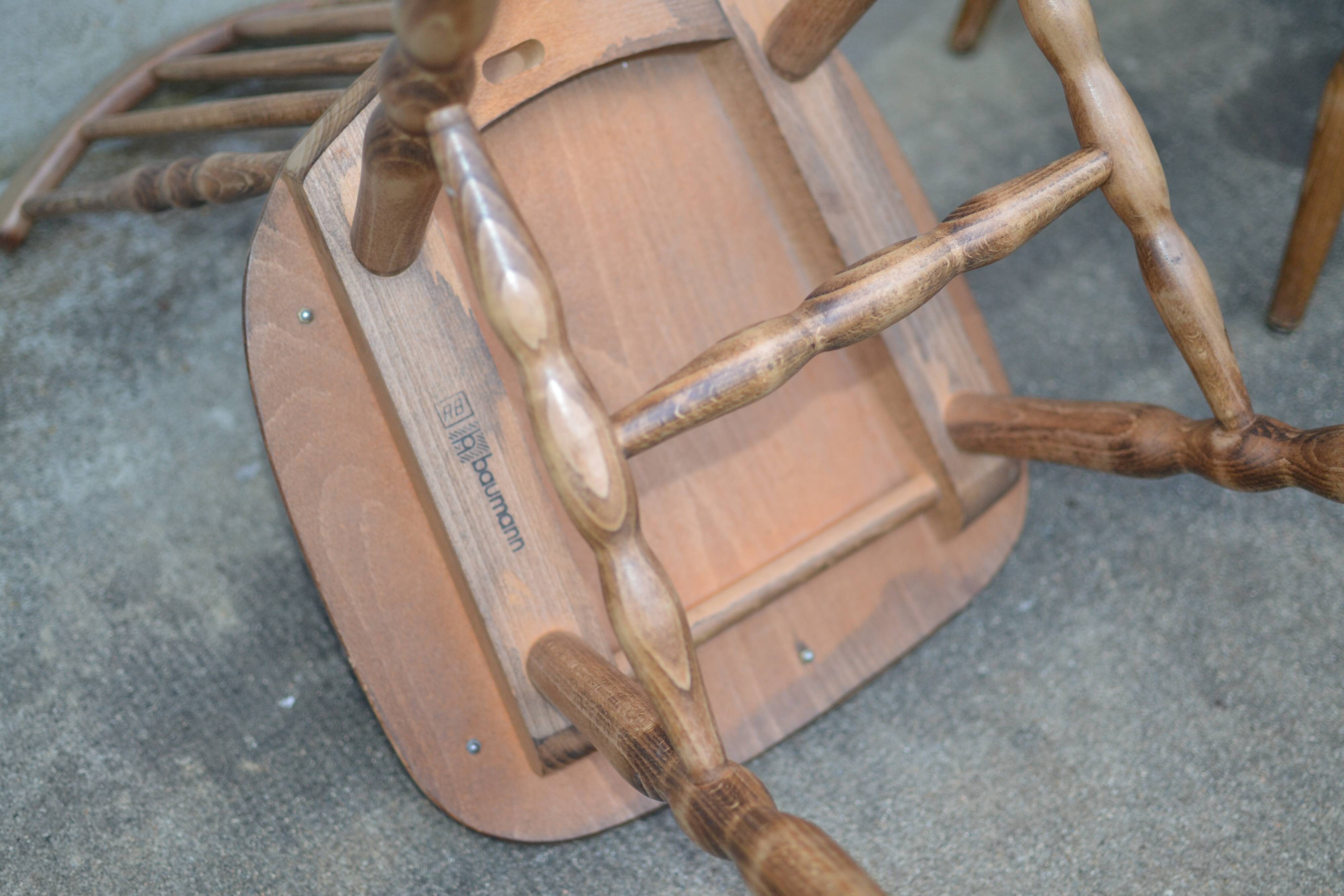 2 chairs Baumann sitting fabrics coated