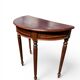 Small demi-lune console – solid mahogany – Louis XVI style