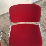 Set de 5 chaises DCS 106 Giancarlo Piretti pour Castelli