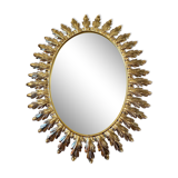 Decknudt oval sun mirror from the 50s/60s