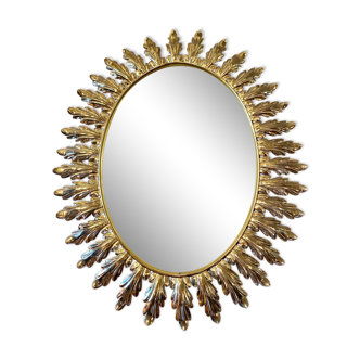 Oval sun mirror Decknudt 50s/60s