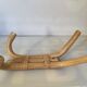 Wall-mounted bamboo coat rack