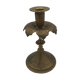 Old persian candle holder, ottoman in brass chiseled XIXth