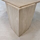 Italian travertine coffee table, 1980's