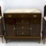 Liberty Italian Thuja Briar and Pink Portugal Marble Twobedside