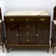 Liberty Italian Thuja Briar and Pink Portugal Marble Twobedside