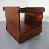 Danish Rosewood & Glass Side Table, 1960s
