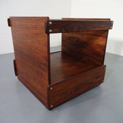 Danish Rosewood & Glass Side Table, 1960s