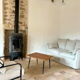 Coffee table with compass legs