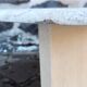 Table d'appoint en travertin