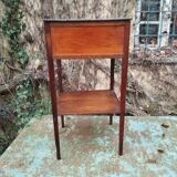 Folk art side table bedside table