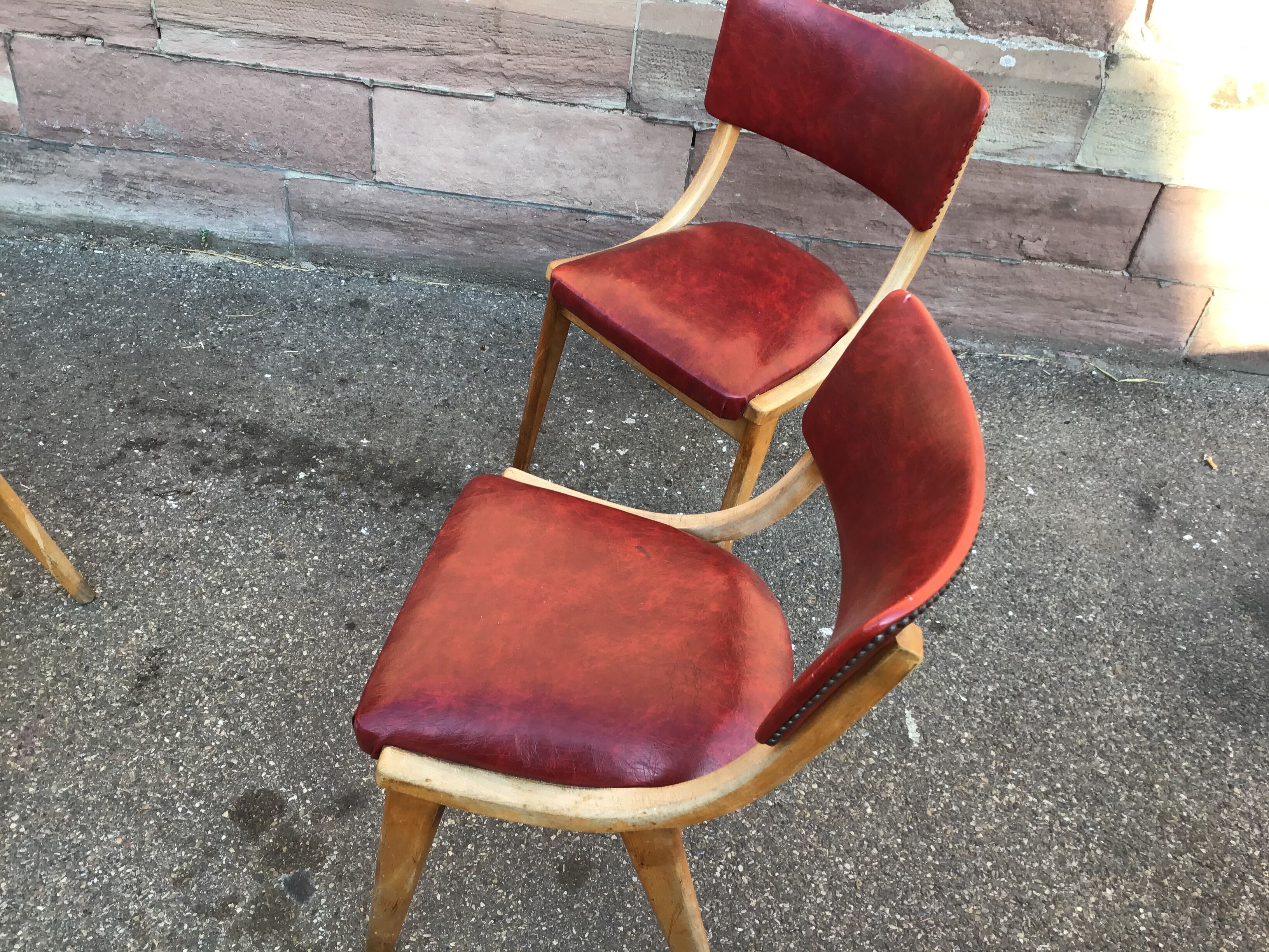 Set of 3 Scandinavian chairs 1960